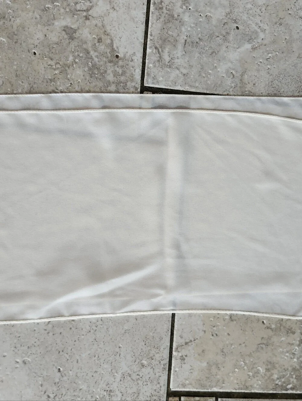 Elegant Cream Sheer Silk Scarf/Head Scarf 8x86 Inches